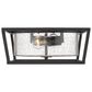 Golden Lighting Mercer Flush Mount in Matte Black, , large