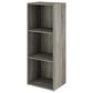 HOMLUX 3-Tier Bookcase with Decorative Open Shelves in French Oak, , large