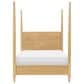 St Claire Home Today"s Traditions 4 Piece Full Platform Poster Bed Set in Natural Hickory, , large