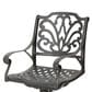 Hearth and Haven Outdoor Aluminum Swivel Barstool with Scrolled Arms in Bronze, , large