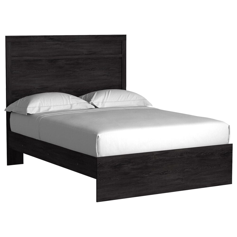 Ashley Belachime 5 Piece Full Panel Bedroom Set in Dark Charcoal, , large