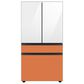 Samsung Bespoke 4-Door French Door Refrigerator Bottom Panel in Clementine Glass, , large