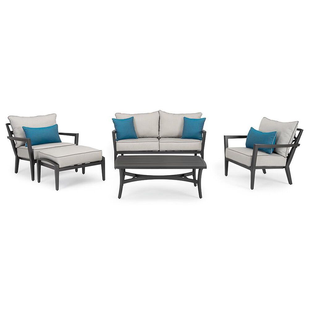 RST Brands Venetia 5-Piece Sunbrella Patio Seating Set in Venetia Dove Grey, , large