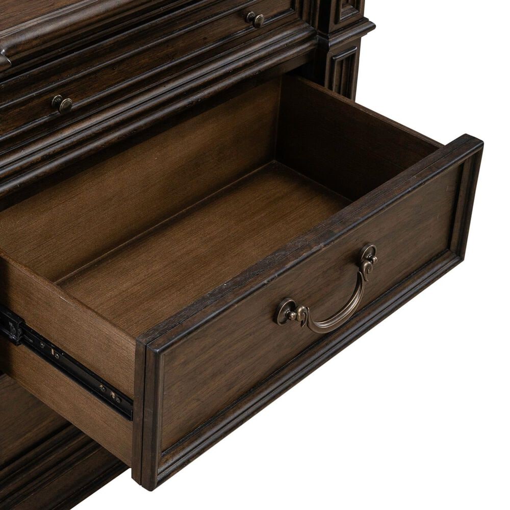 Belle Furnishings Provence Park 3-Drawer Nightstand in Chateau Brown, , large