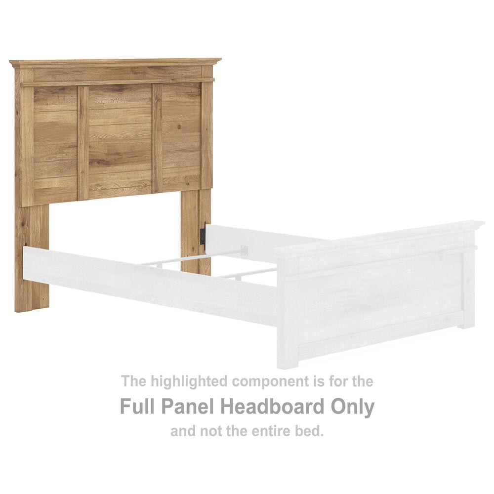 Ashley Makidern Full Panel Headboard Only in Tan, , large