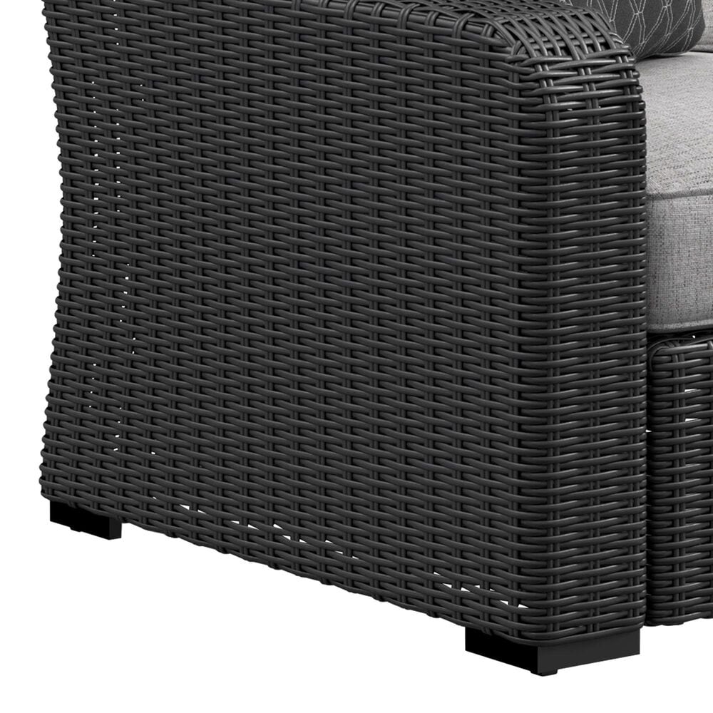 Ashley Beachcroft Sofa with Light Gray Cushion in Black, , large