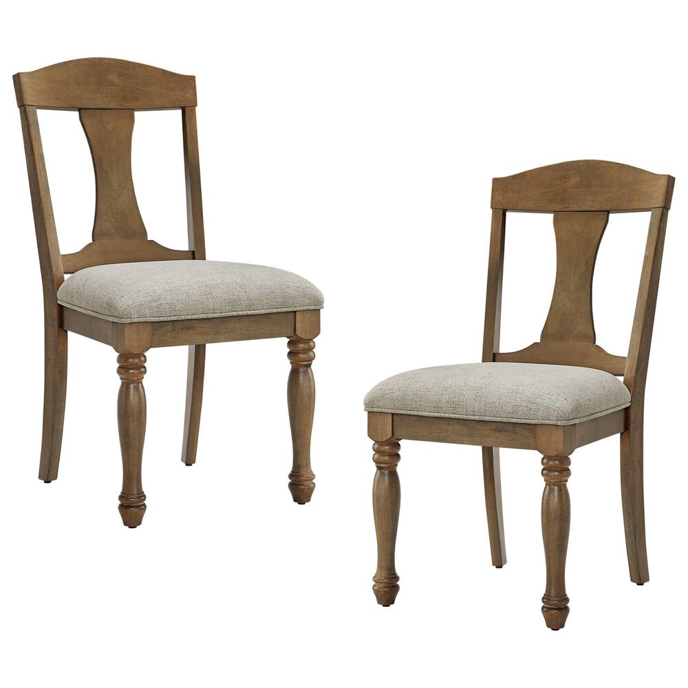 Hearth and Haven Side Chair in White Oak (Set of 2), , large