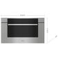Wolf Appliances 1.6 Cu. Ft. M Series Transitional Drop-Down Door Microwave Oven in Stainless Steel, , large
