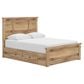 Ashley Makidern 4-Piece Queen Storage Bedroom Set with Four Drawers in Natural Brown, , large