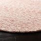 Safavieh Micro-Loop Southwestern 7" Round Pink and Ivory Area Rug, , large