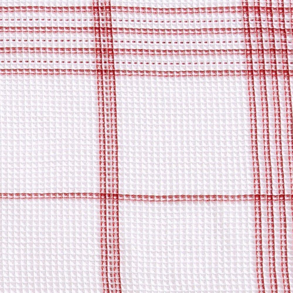 Levtex Waffle Plaid 3-Piece King/California King Comforter Set in Peppermint Red and Cream, , large