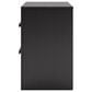 Ashley Broachmyn 2 Drawer Nightstand in Rustic Gray and Matte Black, , large