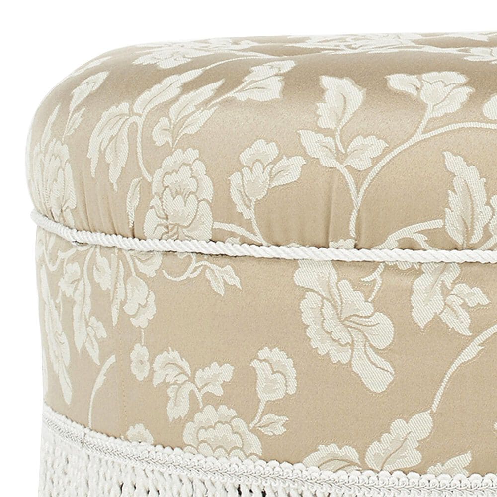 Jennifer Taylor Home Yolanda Standard Ottoman in Champagne Beige and Ivory, , large