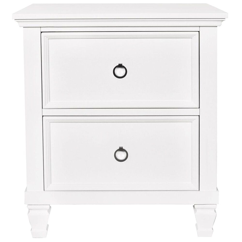 New Heritage Design Tamarack 4 Piece Queen Bedroom Set in White, , large