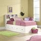 Sauder Shoal Creek Twin Bookcase Headboard in Soft White, , large