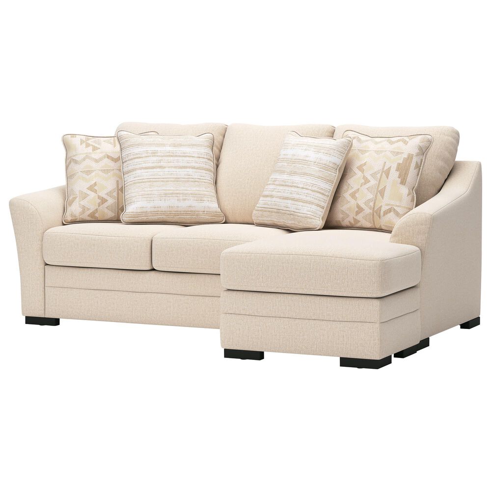 Ashley Lango Stationary Queen Sofa Chaise Sleeper in Jute, , large