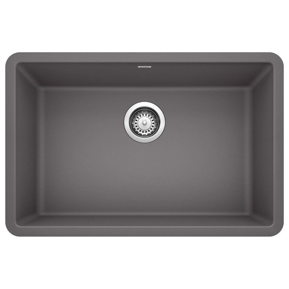 Blanco Precis 27" Single Bowl Kitchen Sink in Cinder, , large