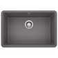 Blanco Precis 27" Single Bowl Kitchen Sink in Cinder, , large