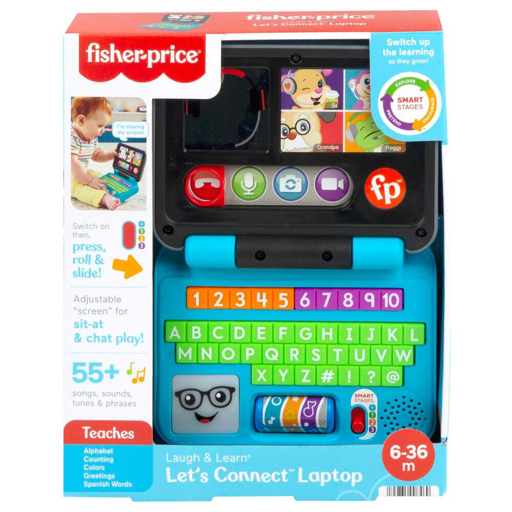 Little People Laugh &amp; Learn Let&#39;s Connect Laptop, , large