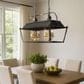 Golden Lighting Christoff 8-Light Linear Pendant in Antique Black and Gold, , large