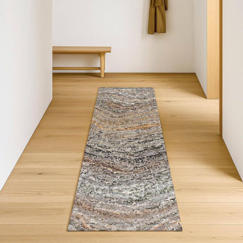 Dalyn Rug Company Lumara LM3 Pewter 2'3" x 7'6" Runner, , large