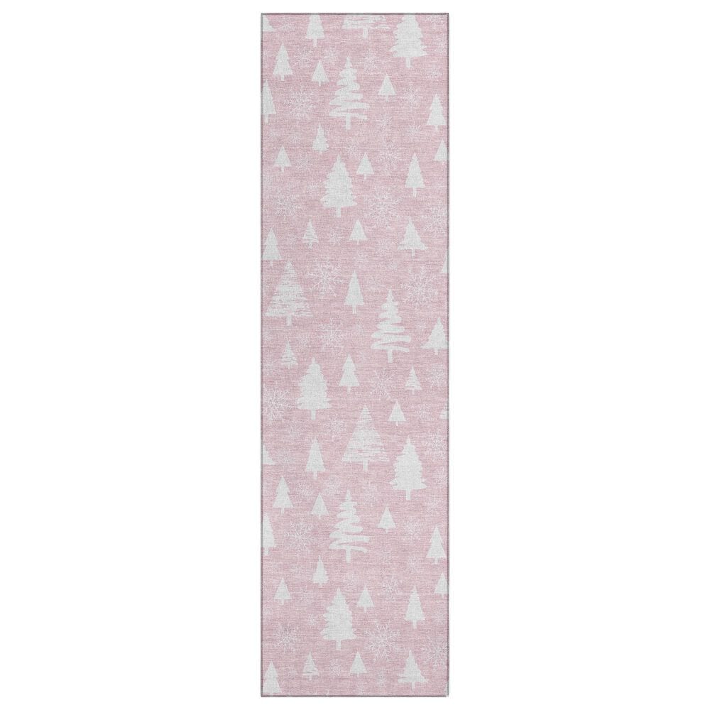 Dalyn Rug Company Wonderland WN23 2"3" x 7"6" Pink Indoor/Outdoor Runner, , large