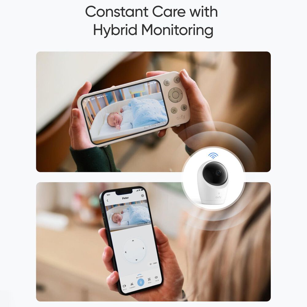 eufy E20 Baby Monitor with Camera in White, , large