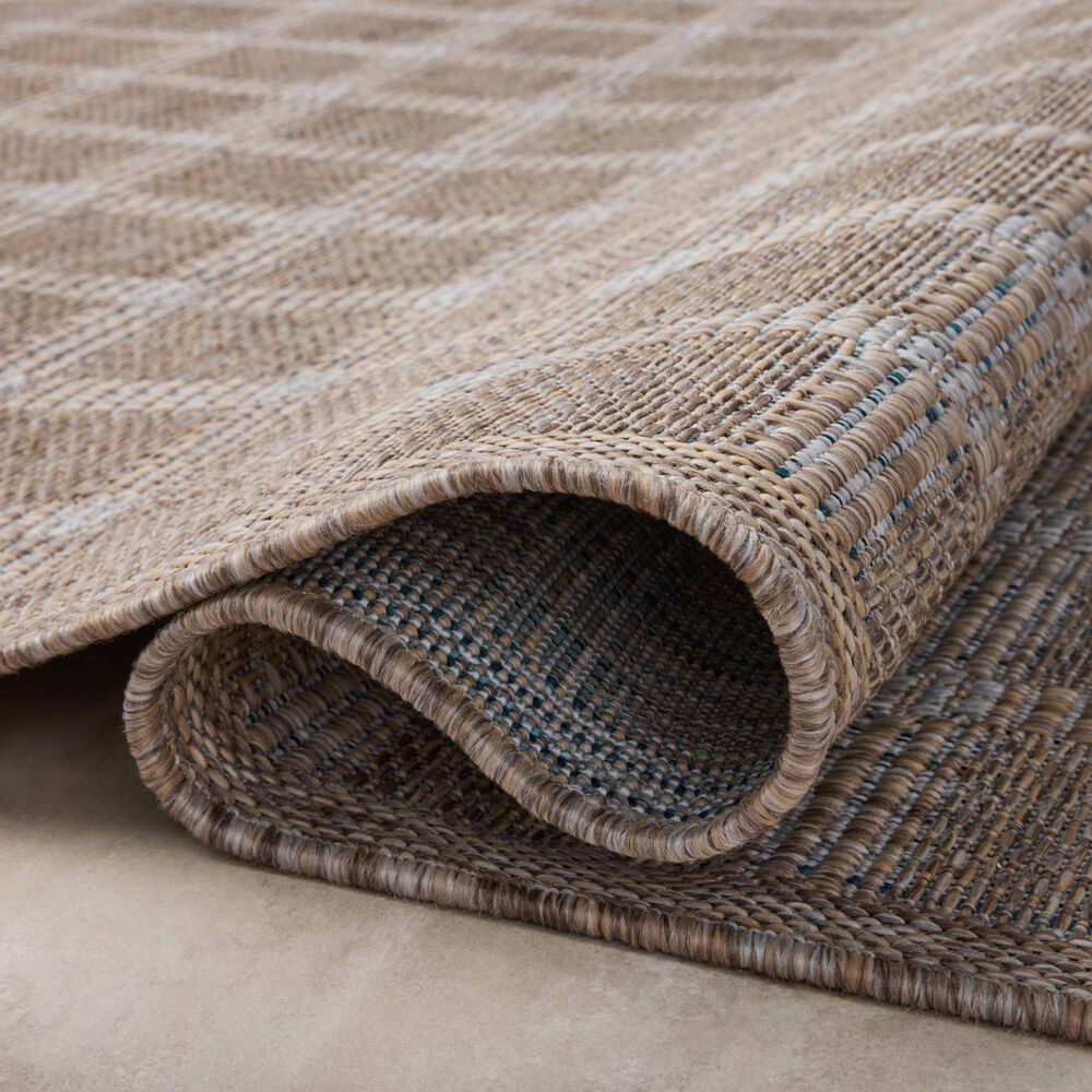 Amber Lewis x Loloi Topanga 3&#39;11&quot; x 5&#39;11&quot; Natural and Bone Indoor/Outdoor Area Rug, , large