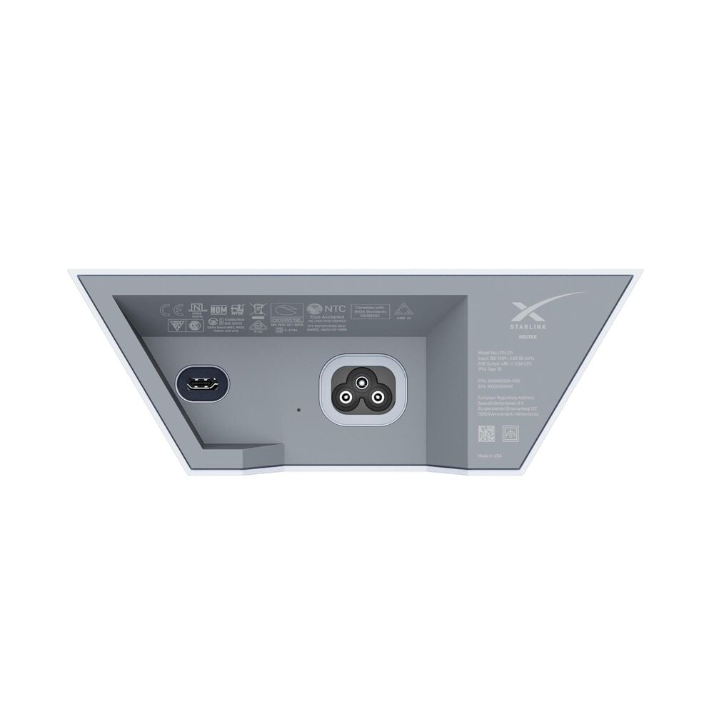 Starlink Flat High Performance Kit with Wedge Mount in White, , large