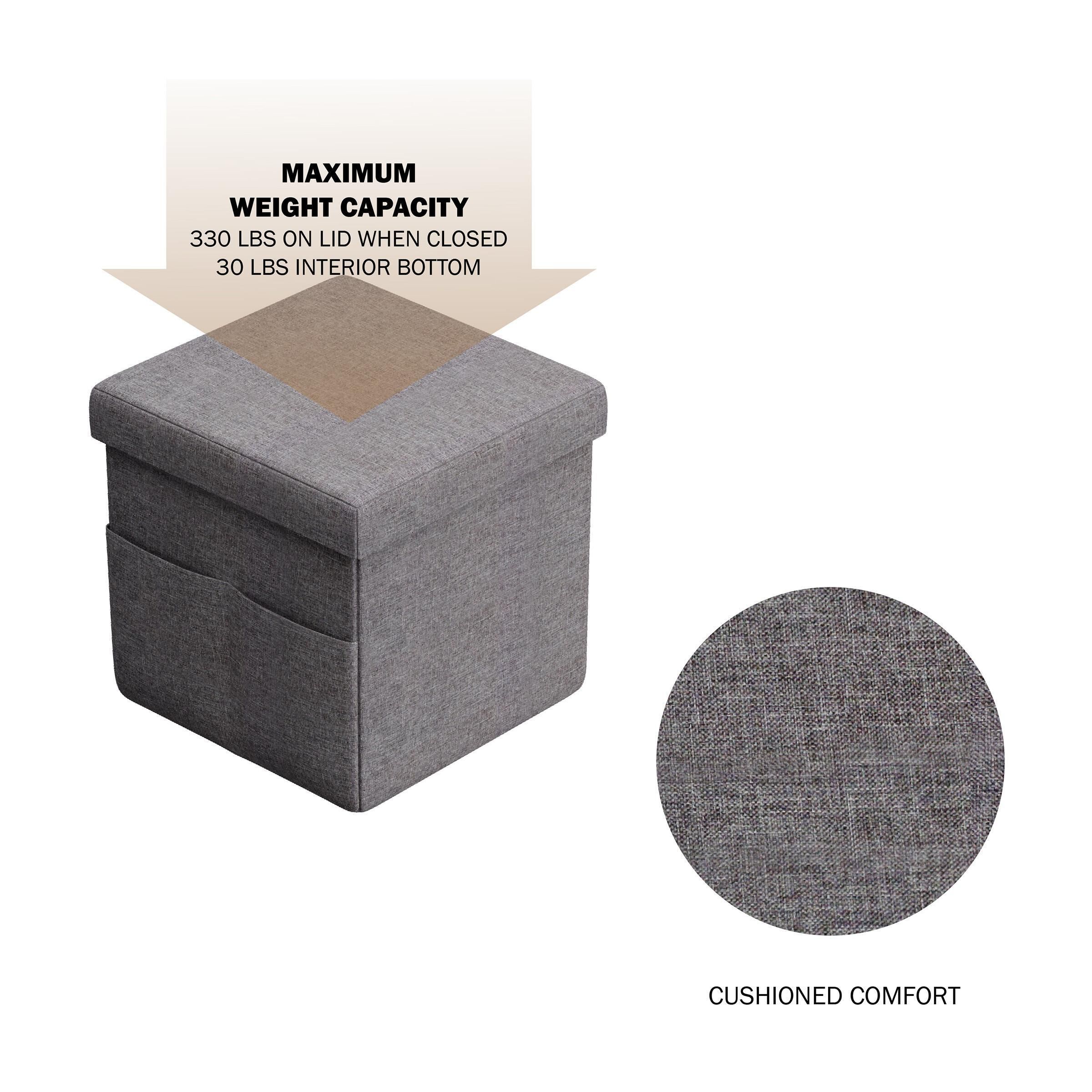 Foldable storage outlet stool