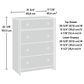 Sauder River Ranch 4-Piece Full/Queen Bedroom Set in White Plank, , large