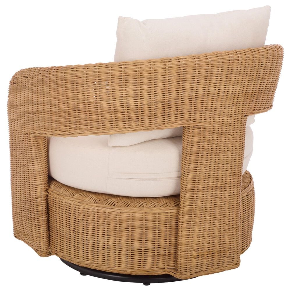 Safavieh Leanna Swivel Chair in White, , large