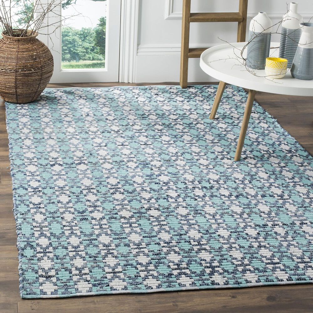 Safavieh Montauk Southwestern 4&#39; x 6&#39; Turquoise and Multicolor Area Rug, , large