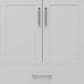 Lexora Home Jacques 30" Single Bathroom Vanity in White with 2 cm White Quartz Top and Rectangular Sink, , large