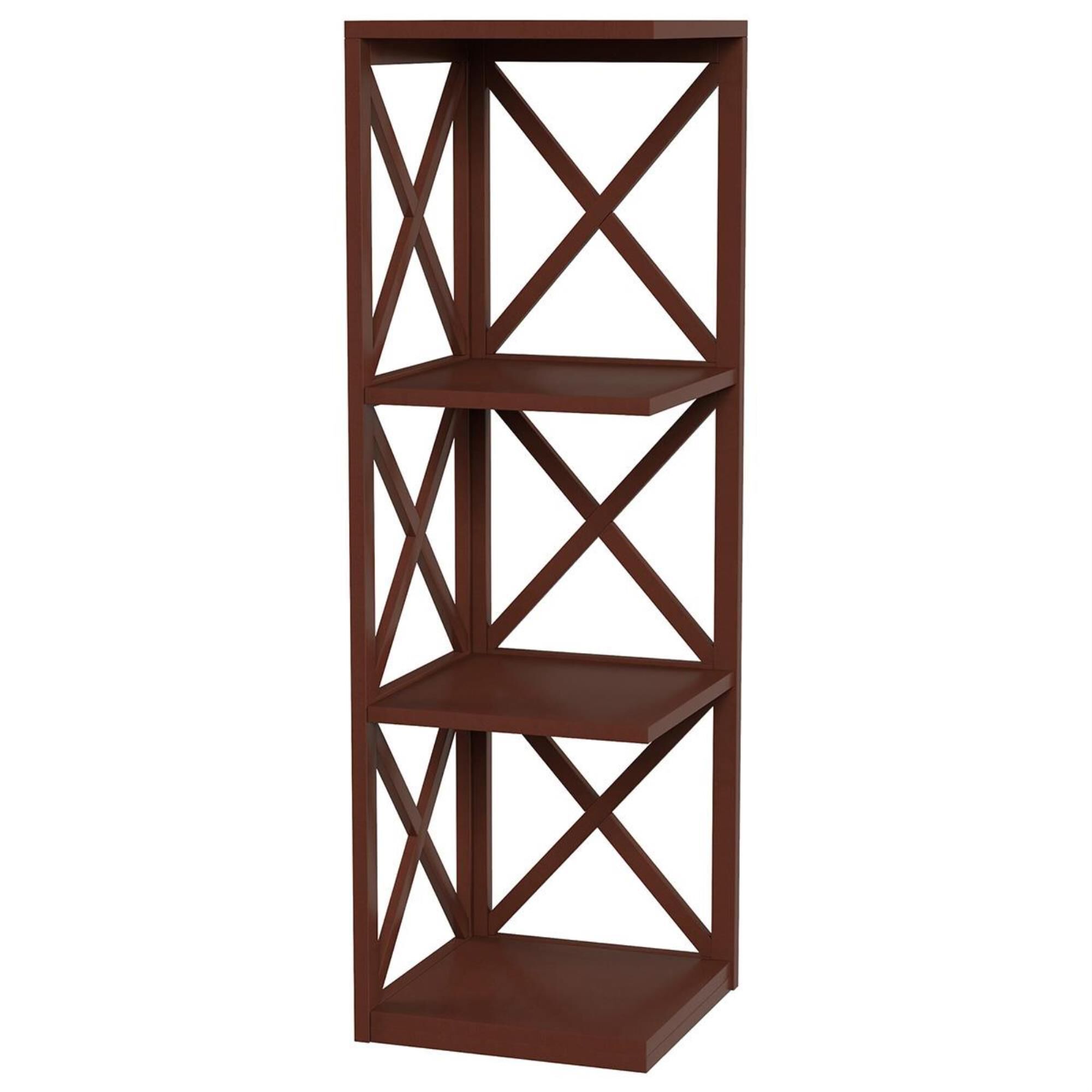 4 shelf 2025 corner bookcase