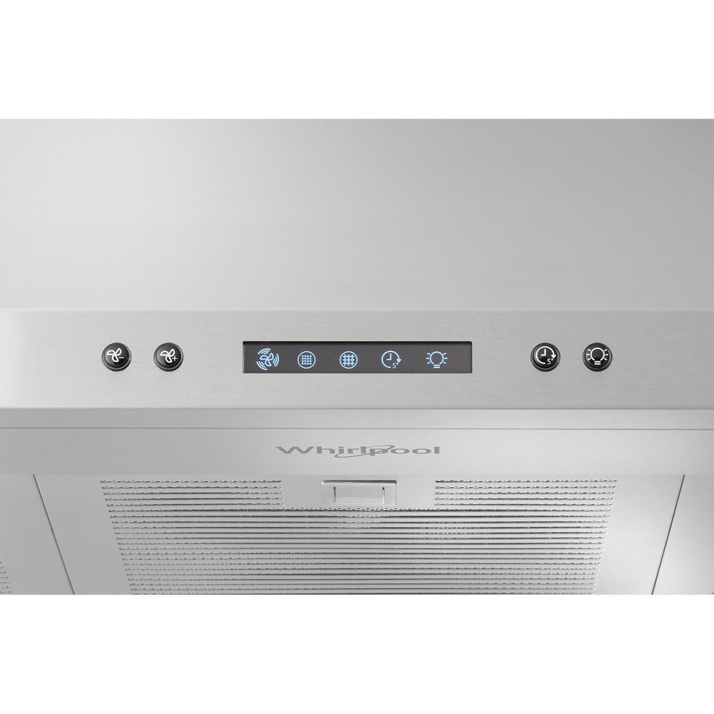 Whirlpool 36&quot; Chimney Wall Mount Range Hood in Stainless Steel, , large