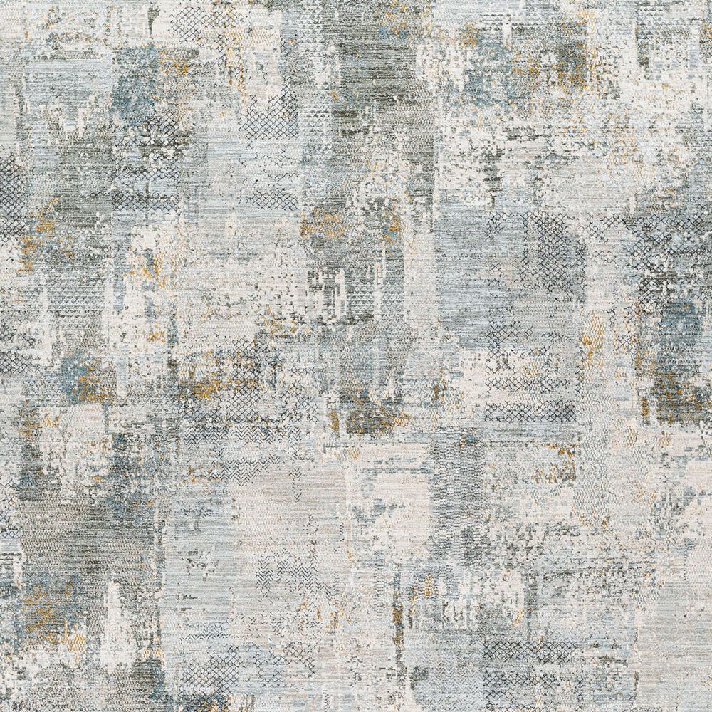 Surya Dresden Dusty Sage, Taupe, Deep Teal, Off-White, Ink Blue, Light Gray and Mustard 6'7" x 9'6" Area Rug, , large