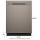 GE Appliances 24" Built-In Pocket Handle Dishwasher with 3-Rack in Slate, , large