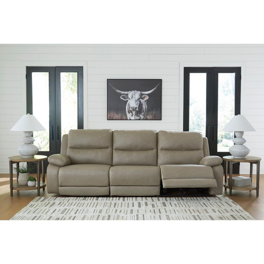 Ashley Narwhal Place 3-Piece Power Reclining Symmetrical Sectional in Pebble, , large