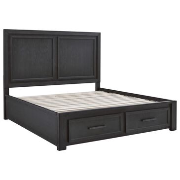 Signature Design by Ashley Foyland California King Storage Bed in Black and Brown, , large