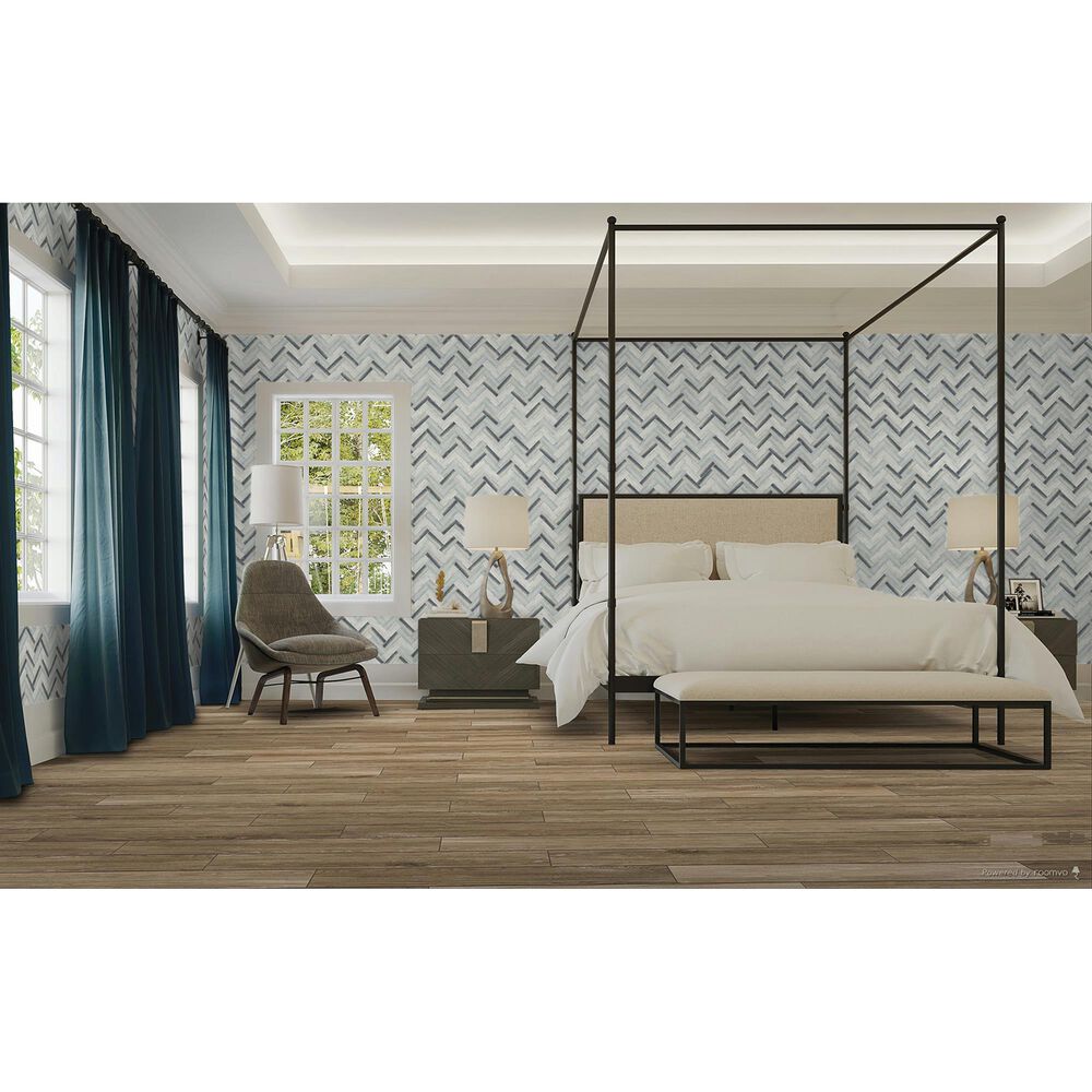 Dal-Tile Gamma Orange Burst 10&#39;&#39; X 15&#39;&#39; HERRING Natural Stone Mosaic Sheet, , large