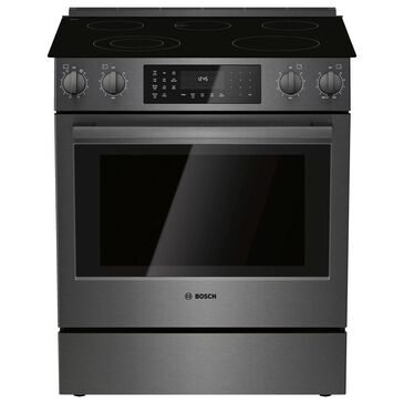 Bosch 30" Electric Slide-In Ranges in Black Stainless Steel, , large