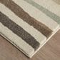 Feizy Eden Striped Ivory and Multicolor 2"6" x 7"3" Runner, , large