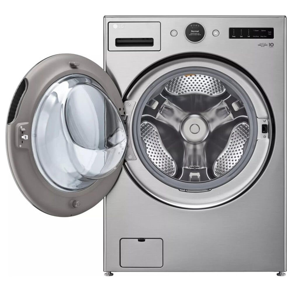 LG 4.5 Cu. Ft. Front Load Washer and 7.4 Cu. Ft. Electric Dryer Laundry Pair in Graphite Steel, , large