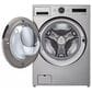 LG 4.5 Cu. Ft. Front Load Washer and 7.4 Cu. Ft. Electric Dryer Laundry Pair in Graphite Steel, , large