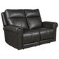 Flexsteel Alexander Power Reclining Loveseat Headrest and Lumbar in Weathered Stone, , large