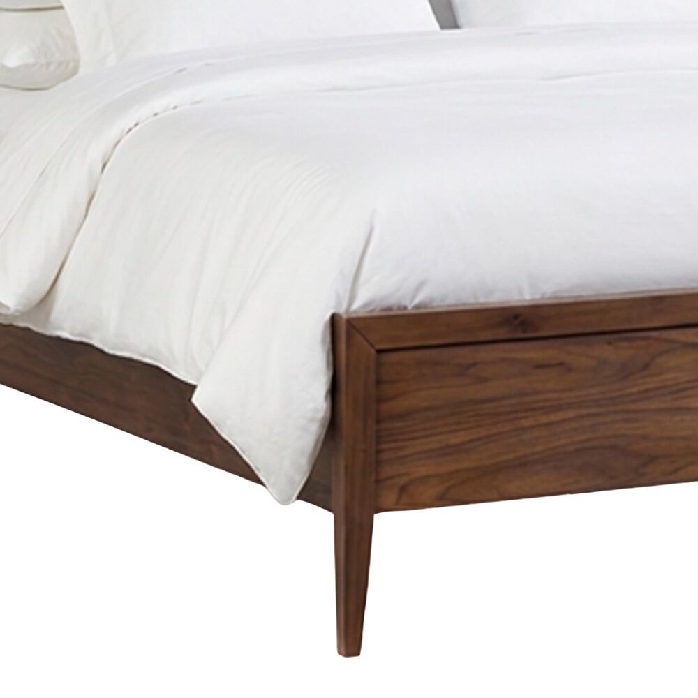 Riva Ridge Jasper King Upholstered Panel Bed in Modern Walnut, , large
