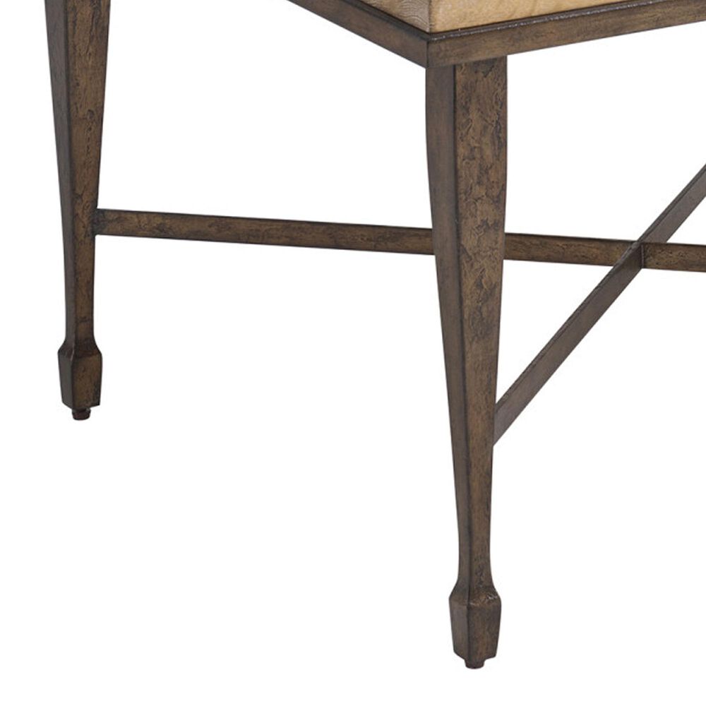 Lexington Home Brands Montecito Catalonia Rectangular Cocktail Table in Chaparral and Bronze, , large