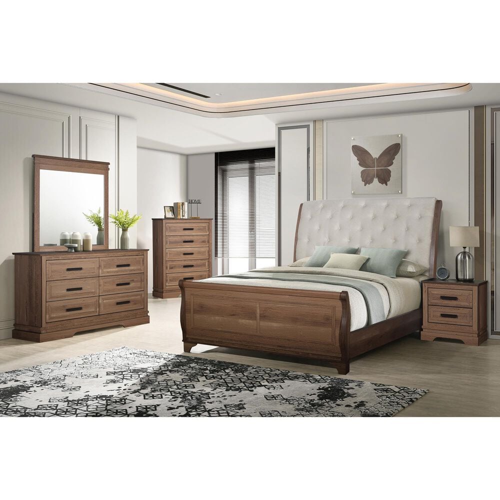 New Heritage Design Coventry Hall 5-Drawer Chest in Pecan, , large