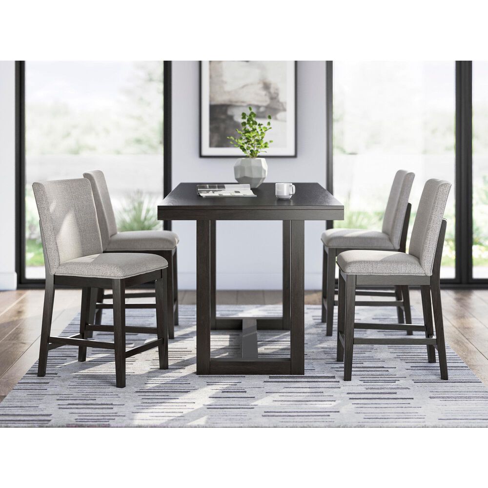 Ashley Neymorton Counter Height Bar Stool in Dark Grayish Brown, , large